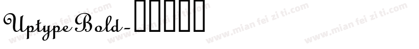 Uptype Bold字体转换
